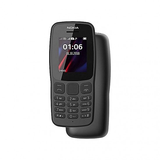 Nokia 106 - Dual SIM - 1,8" - Mémoire Interne 4 Mo - Dark Grey