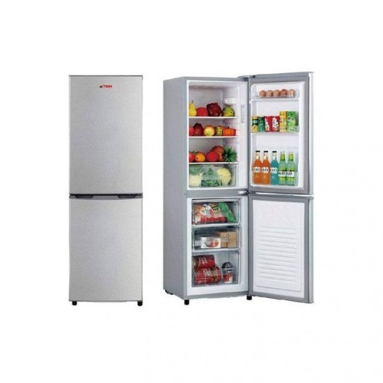 Astech Réfrigérateur Combiné 3 Tiroirs - 162 Litres - Gris - Garantie 1 an 