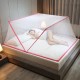 Auvent de lit en moustiquaire Pop Up Pliable, Portable pour auvent Anti-Moustique à Une Porte, Design Pliable avec Fond, Contre Les piqûres de moustiques pour Chambre à Coucher en Plein air