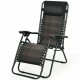 chaise longue inclinable pliable avec support de gobelet - Charge max : 120 kg