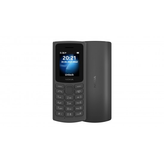 Nokia 105 2021 - Ecran 1,8''  Double SIM Mémoire 16 MB  RAM 16 MB Batterie ; 1020 mAh