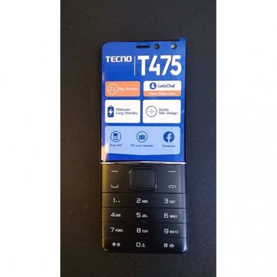 Tecno T475 - Ecran 2.8'' - Dual Sim - Camera - Batterie1900mAh - FM Radio - Facebook 
