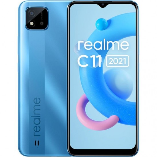 Realme C21Y  - Ecran 6.5″ – Mémoire 64 Go – RAM 4 Go – Photo 13 Mpx Batterie ; 5000 mAh - Bleu