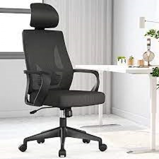 Chaise de bureau, ordinateur pivotantes, bureau ergonomique, appuie-tête réglable, confortable