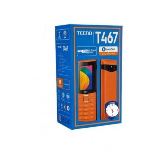 Tecno T467- Écran 2.4" - RAM 64 Mb- ROM 64 Mb- Triple Sim - 2500 mAh